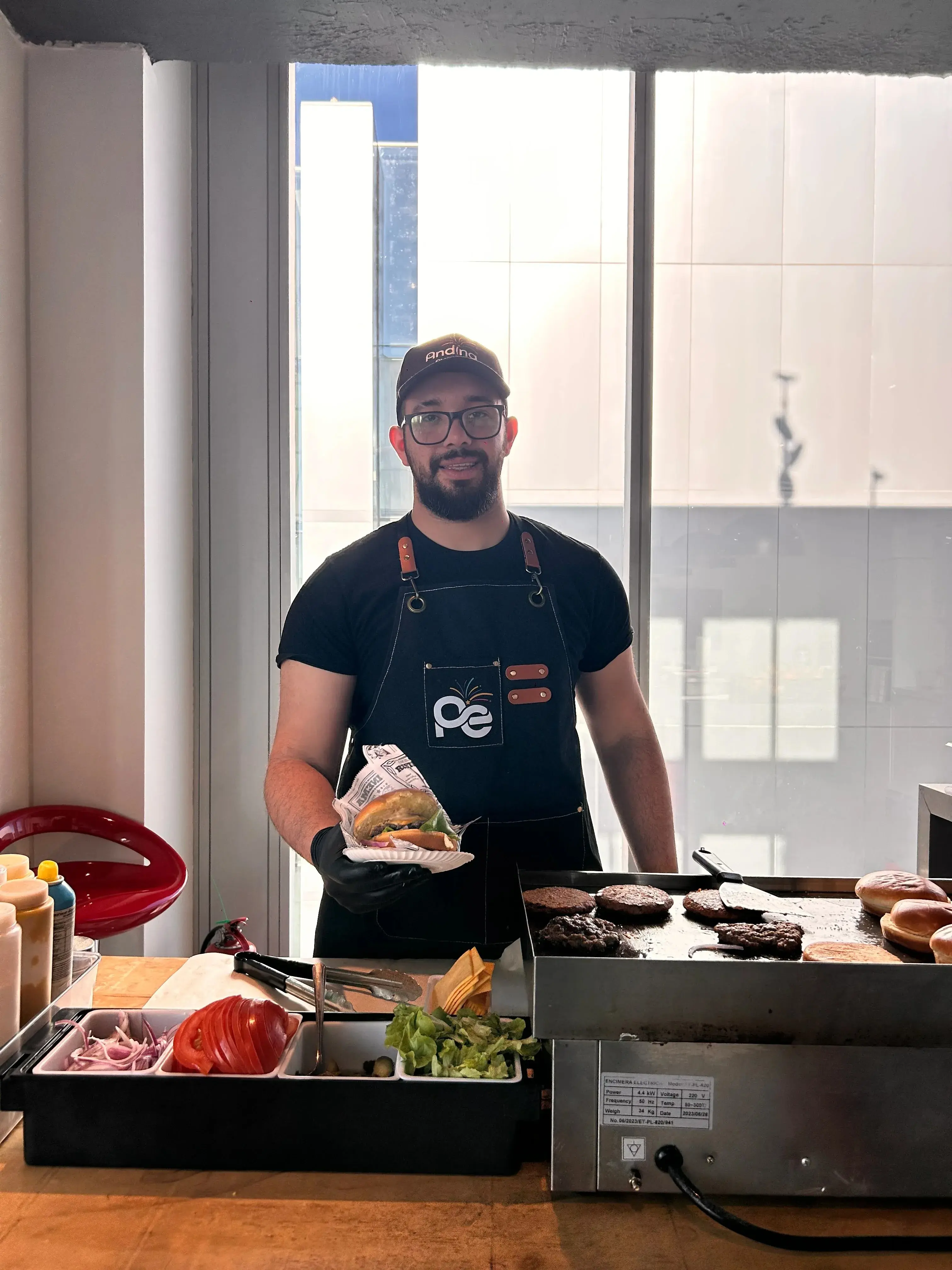Carrito de comida gourmet para fiestas y eventos
