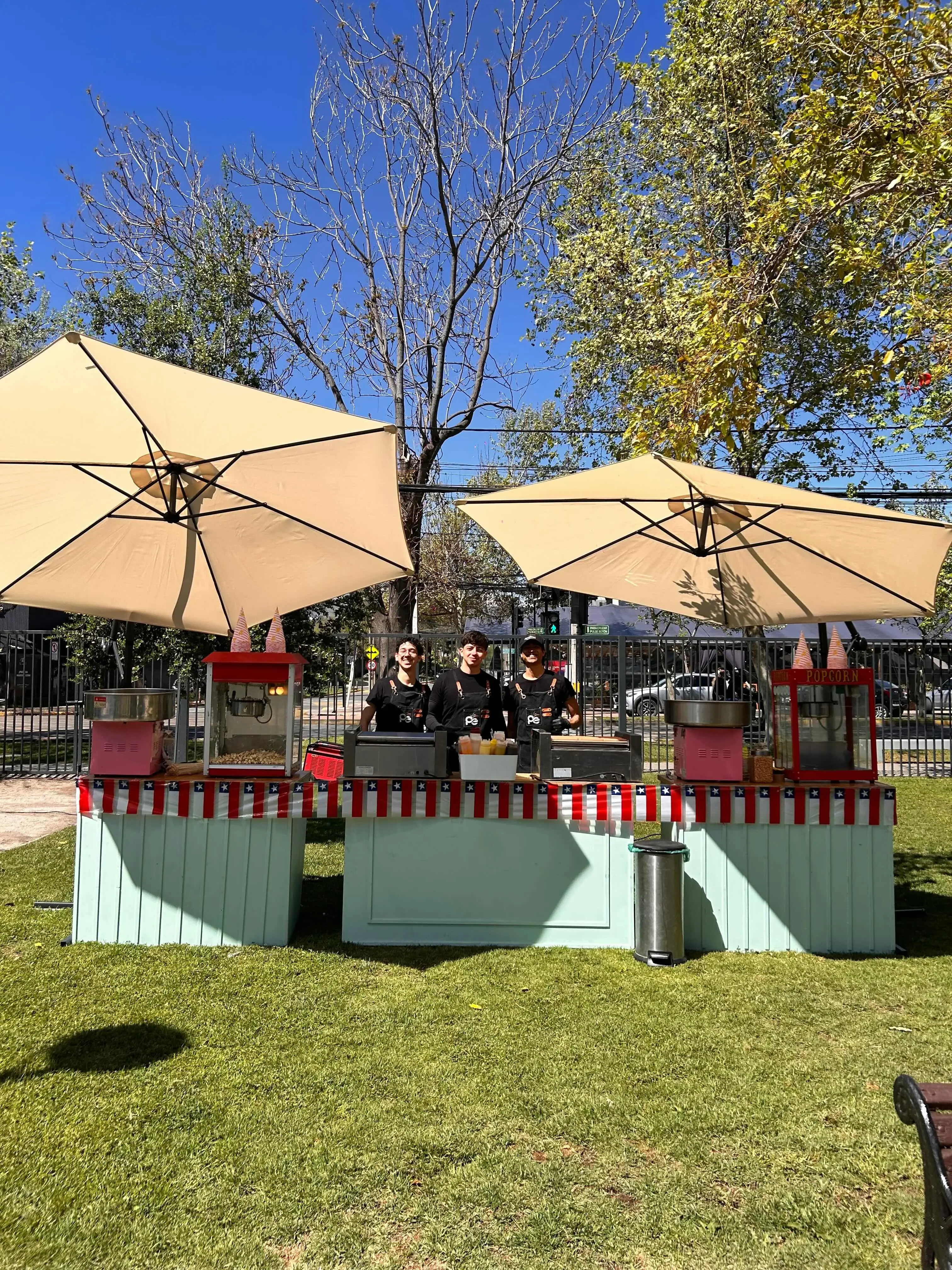 Carrito de comida dulce para celebraciones